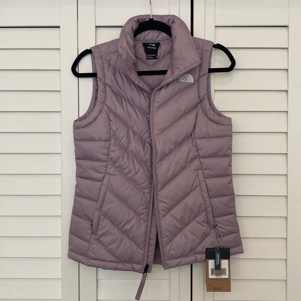 Northface XS light purple puffer vest
